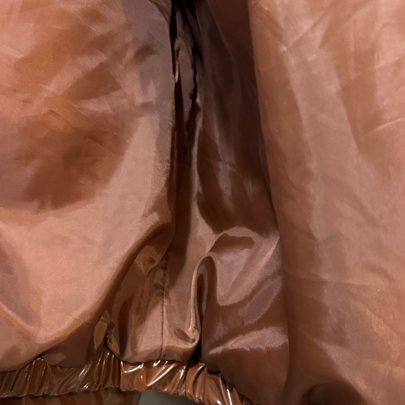 Cozy Brown Puffer Jacket with Sherpa Collar - Picture 7 of 9